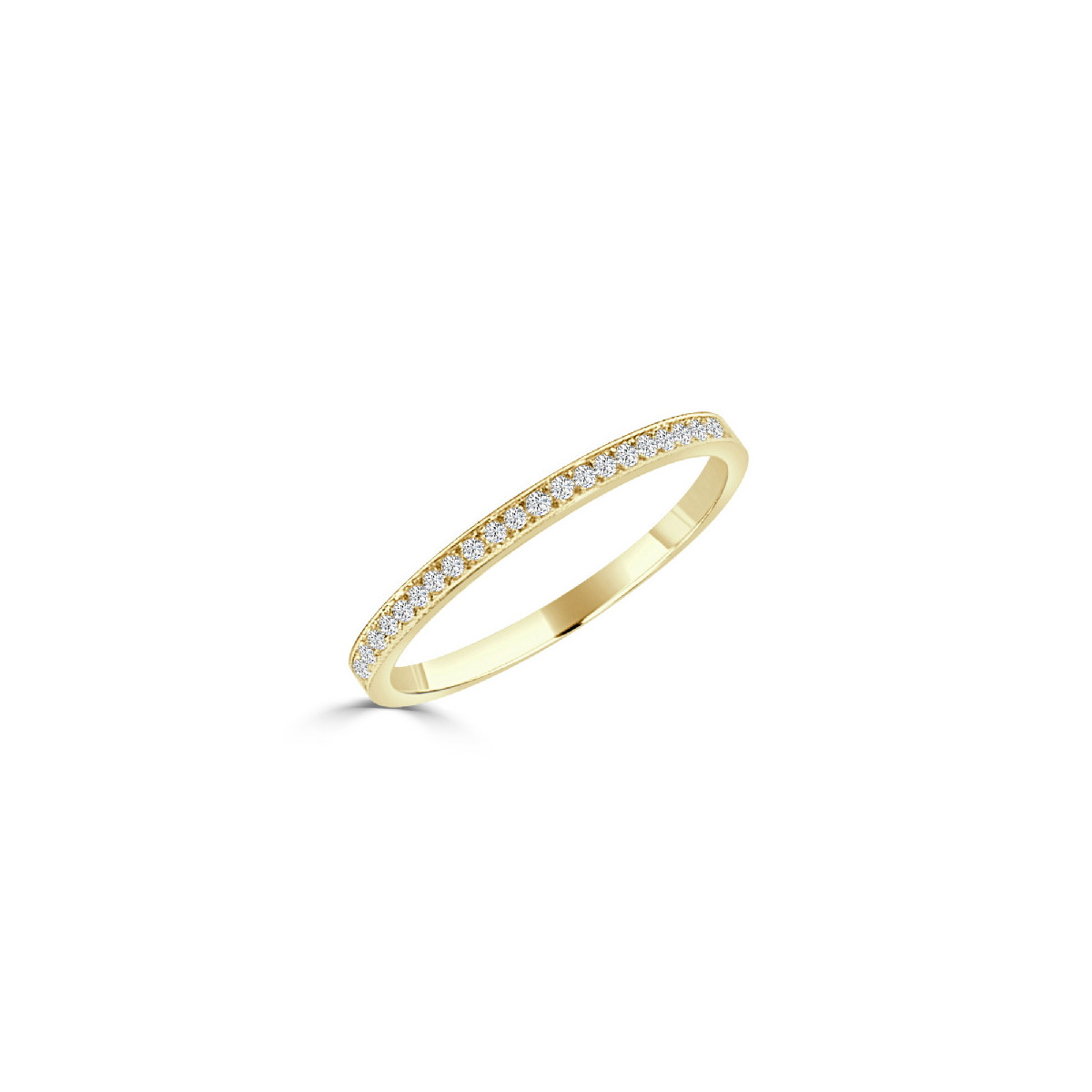 ANILLO ORO 3/4 Y CIRCONITAS