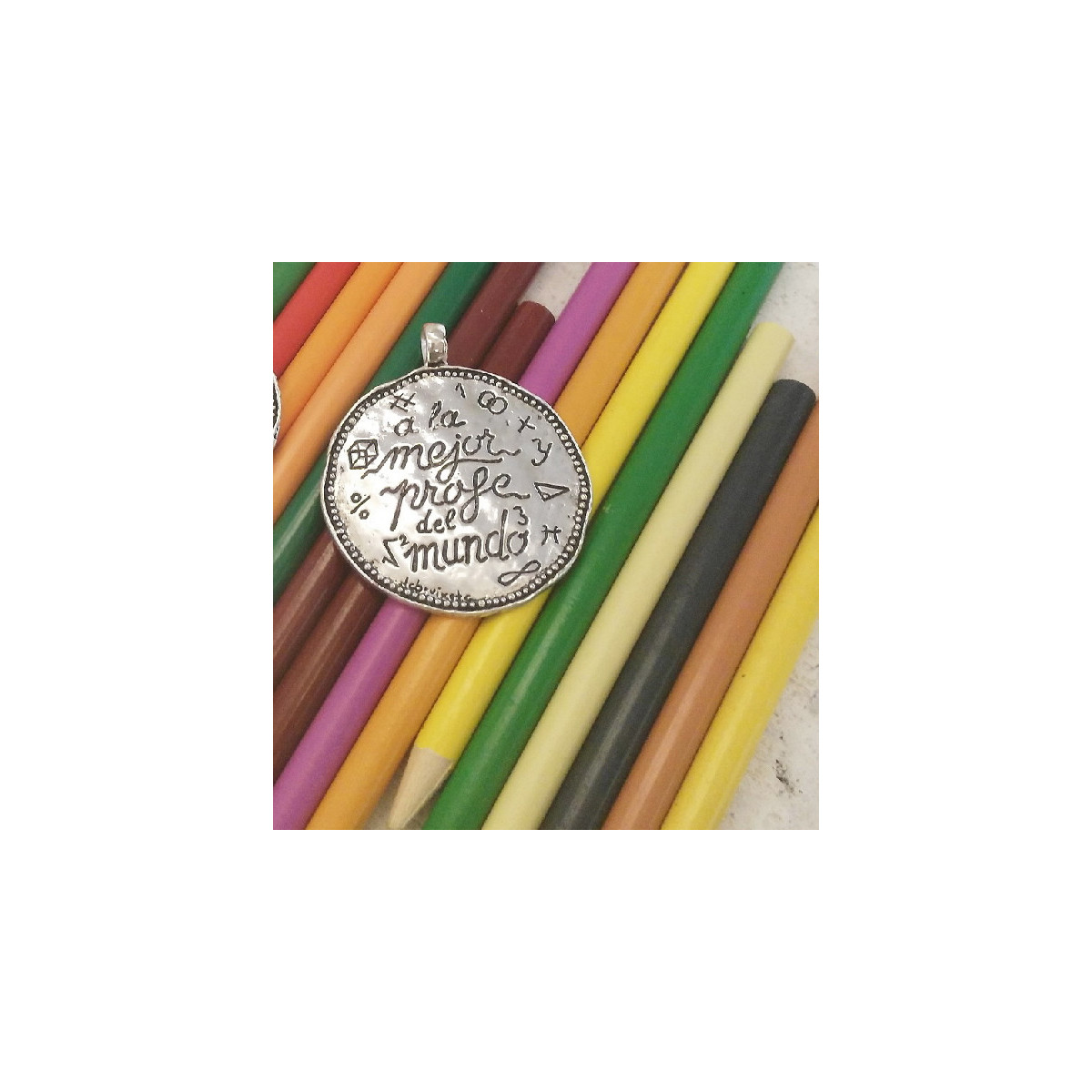 MEDALLA PROFE PLATEADA