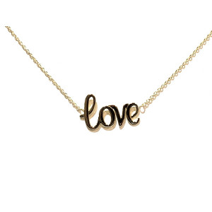 COLLAR ORO AMARILLO LOVE
