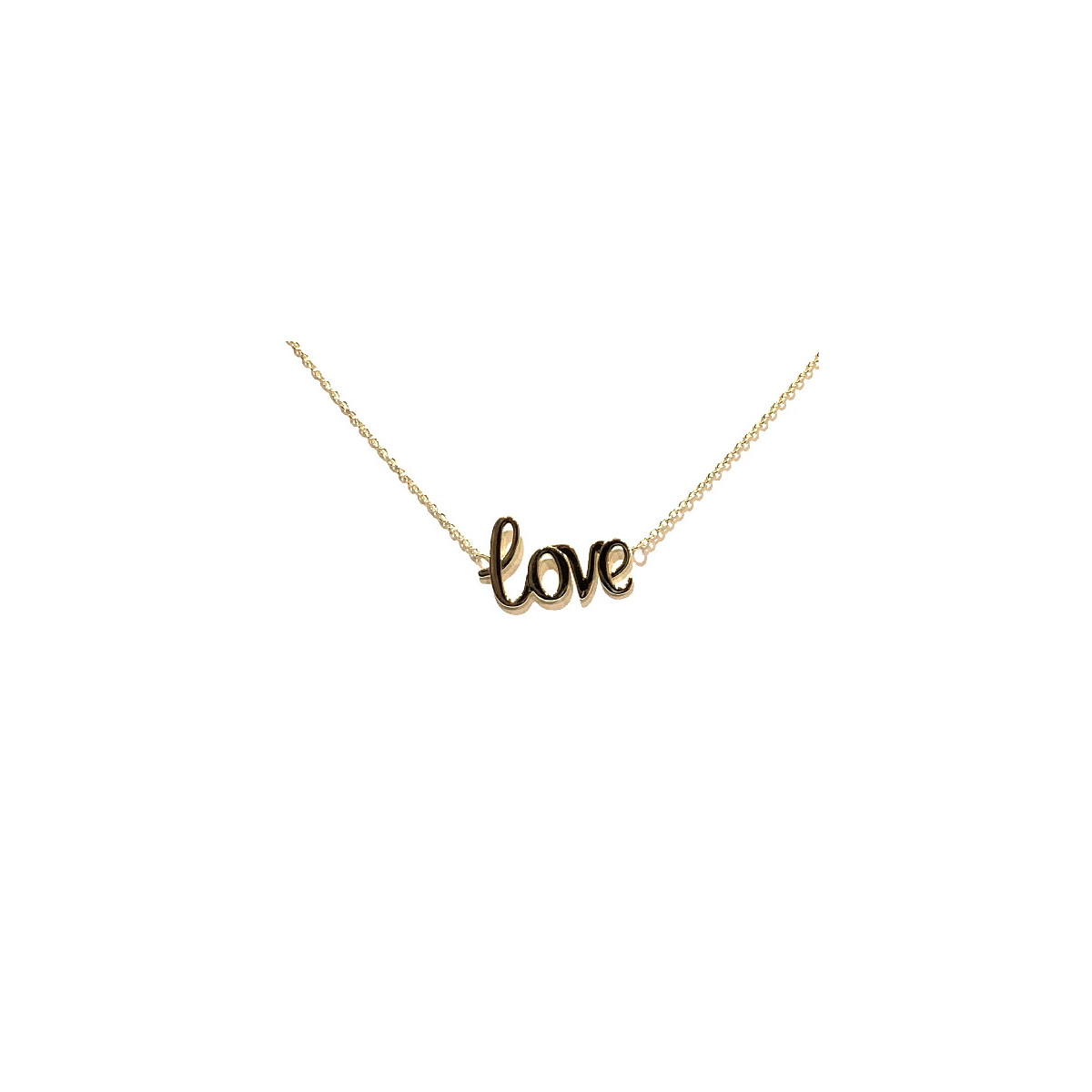 COLLAR ORO AMARILLO LOVE