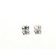 PENDIENTES ORO BLANCO MARIPOSA BEBE
