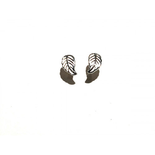 PENDIENTES ORO BICOLOR HOJA