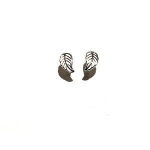 PENDIENTES ORO BICOLOR HOJA