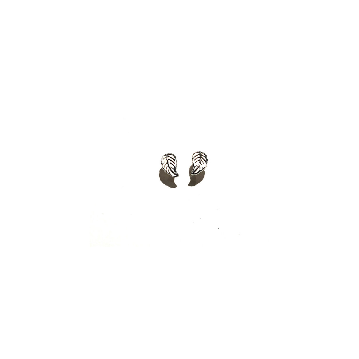 PENDIENTES ORO BICOLOR HOJA