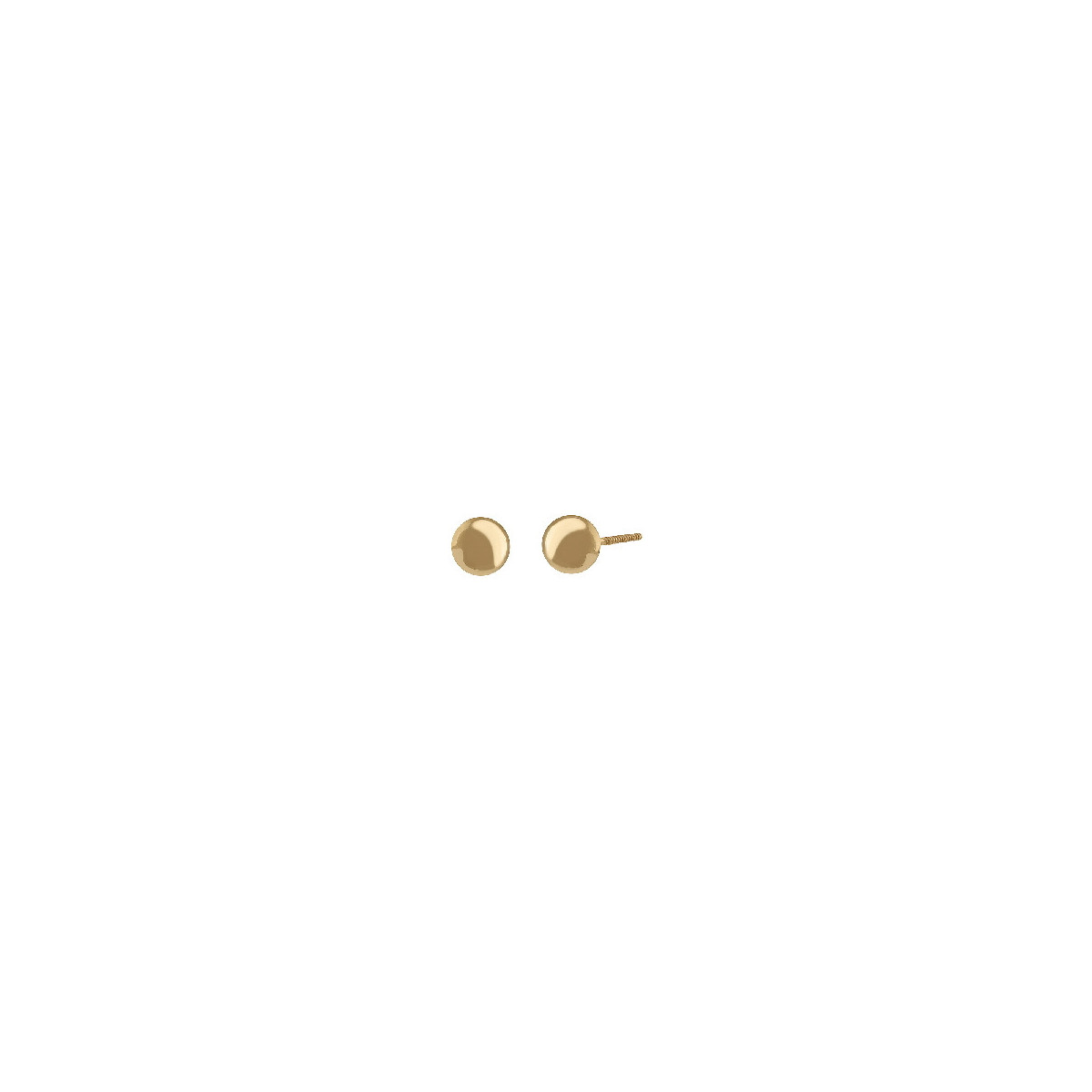 PENDIENTES ORO BEBE BOLAS 5 MM