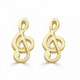 PENDIENTES ORO NOTA MUSICAL