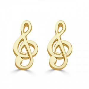 PENDIENTES ORO NOTA MUSICAL