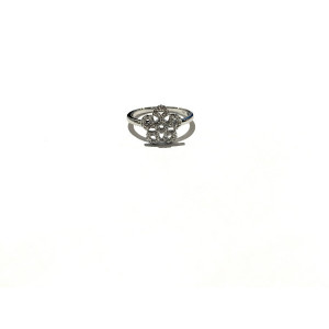 ANILLO FLOR DE PLATA Y CIRCONITA