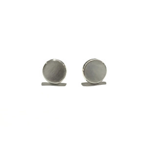 PENDIENTES PLATA BOTON