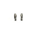 PENDIENTES PLATA 2 FILAS Y CIRCONITAS