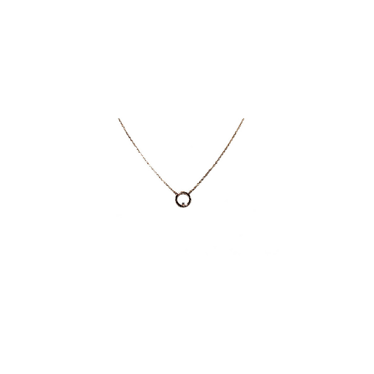 COLLAR PLATA Y CIRCONITAS