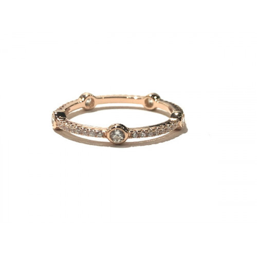 ANILLO PLATA Y CIRCONITAS