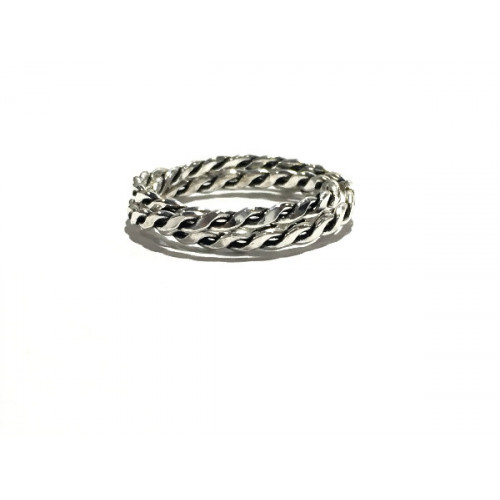 ANILLO PLATA ENTRELAZADOS