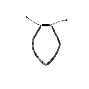 PULSERA CON PLATA Y MACRAME