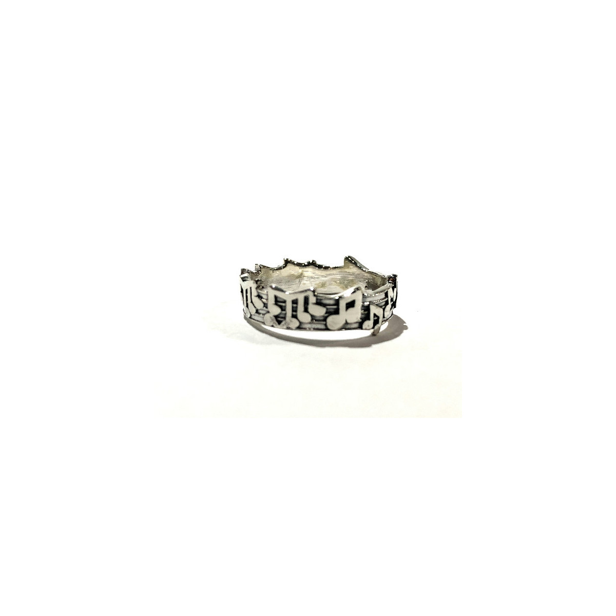ANILLO DE PLATA NOTAS MUSICALES