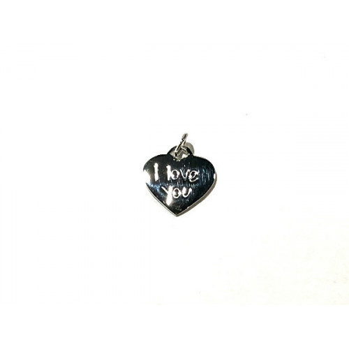 CORAZON PLATA I LOVE YOU 16 MM