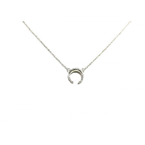 COLGANTE DE PLATA MEDIA LUNA