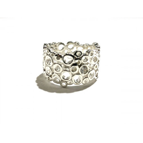 ANILLO PLATA GRANDE CIRCULOS
