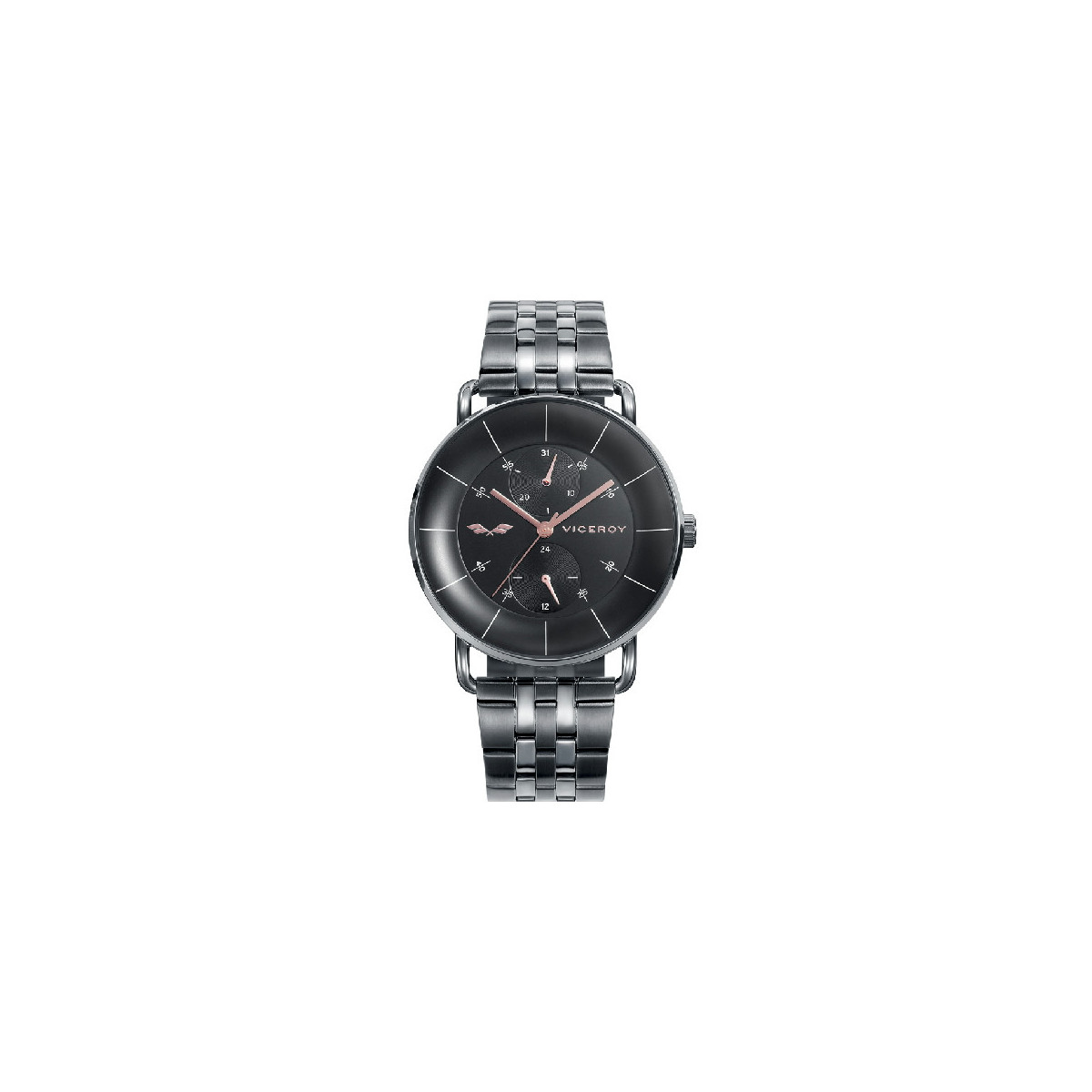 RELOJ ACERO IP GRIS VICEROY