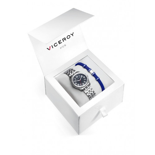 RELOJ ACERO CORREA NIÑO VICEROY