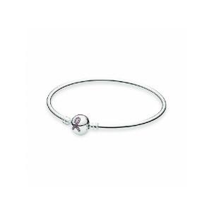 PULSERA PLATA CIRCONITAS ROSA PANDORA