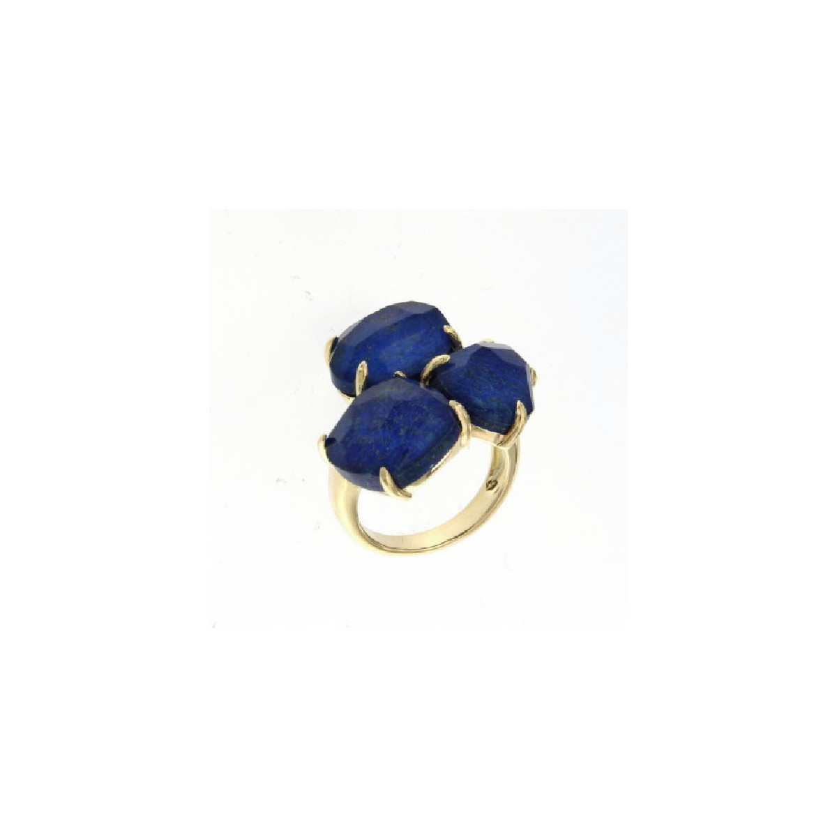 ANILLO KRAZ PLATA/ORO LAPIZLAZULI