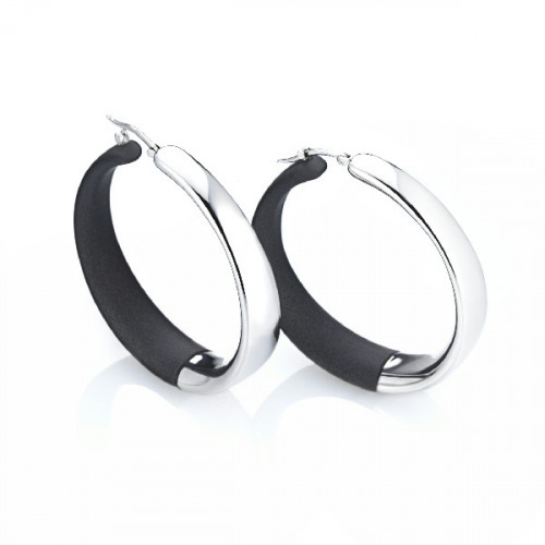 PENDIENTES PLATA Y CAUCHO