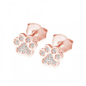 PENDIENTES PLATA ROSA