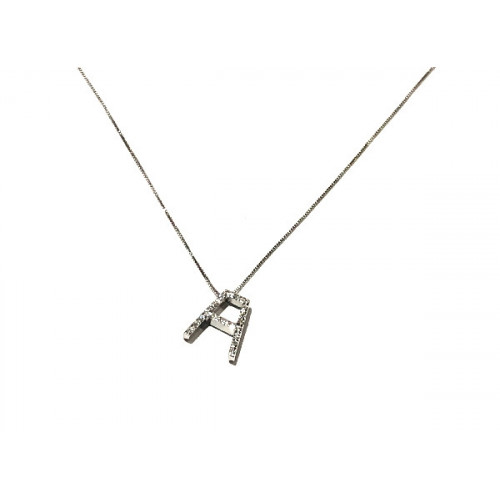 CADENA CON COLGANTE ORO/B Y 0.16QT BTES