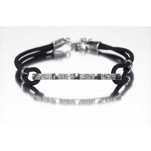 PULSERA CUERO Y PLATA