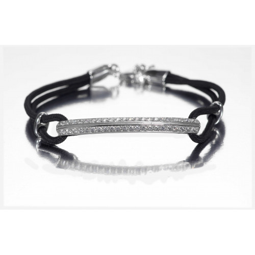 PULSERA CUERO Y PLATA