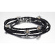 COLLAR CUERO Y PLATA