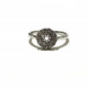 ANILLO PLATA Y CIRCONITAS ROSETON