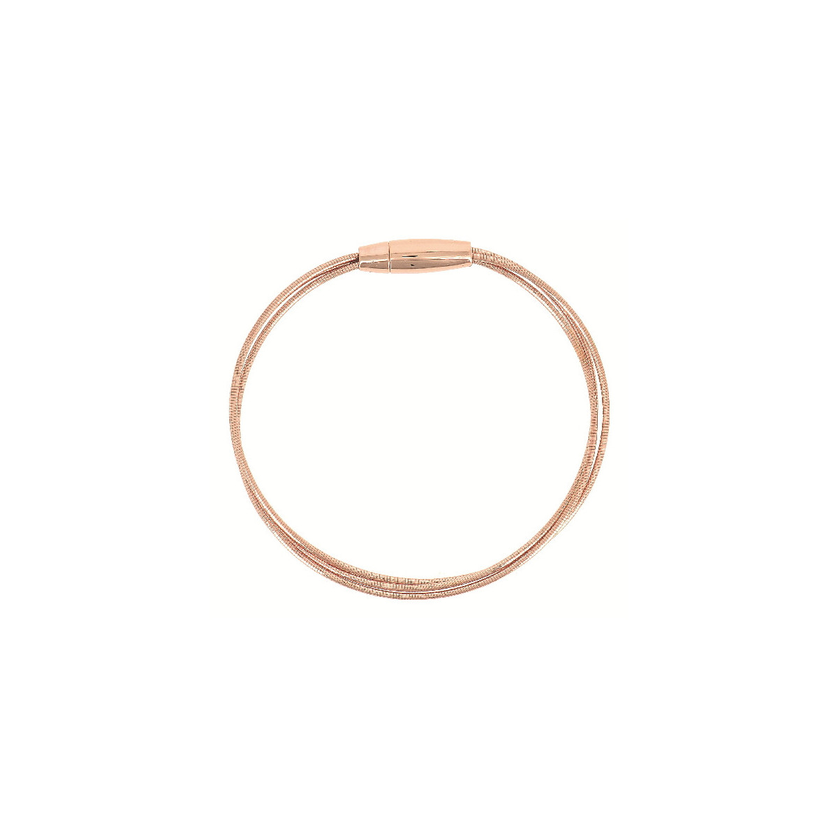 PULSERA DNA PLATA ROSA