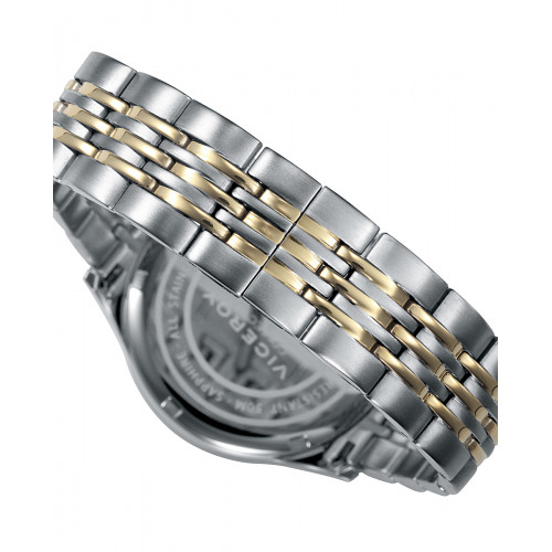 RELOJ ACERO IP DORADO SAFIRO VICEROY
