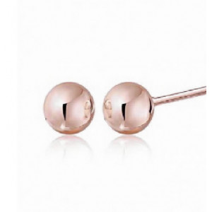 PENDIENTES ORO ROSA BEBE