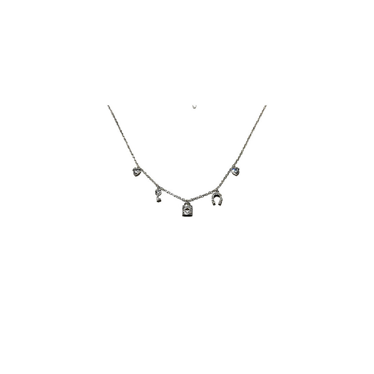 COLLAR PLATA Y CIRCONITAS