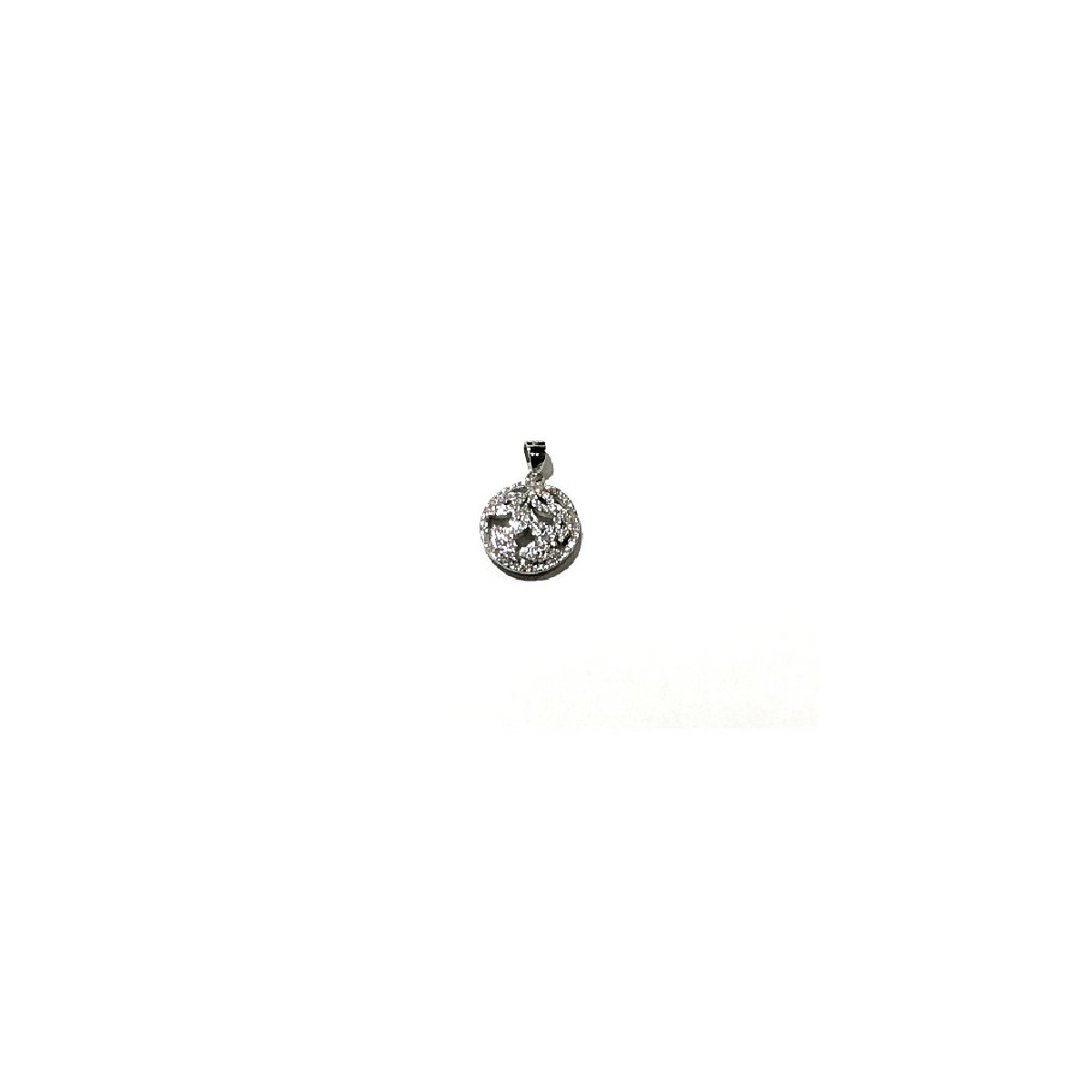 COLGANTE DE PLATA Y CIRCONITAS HOJAS