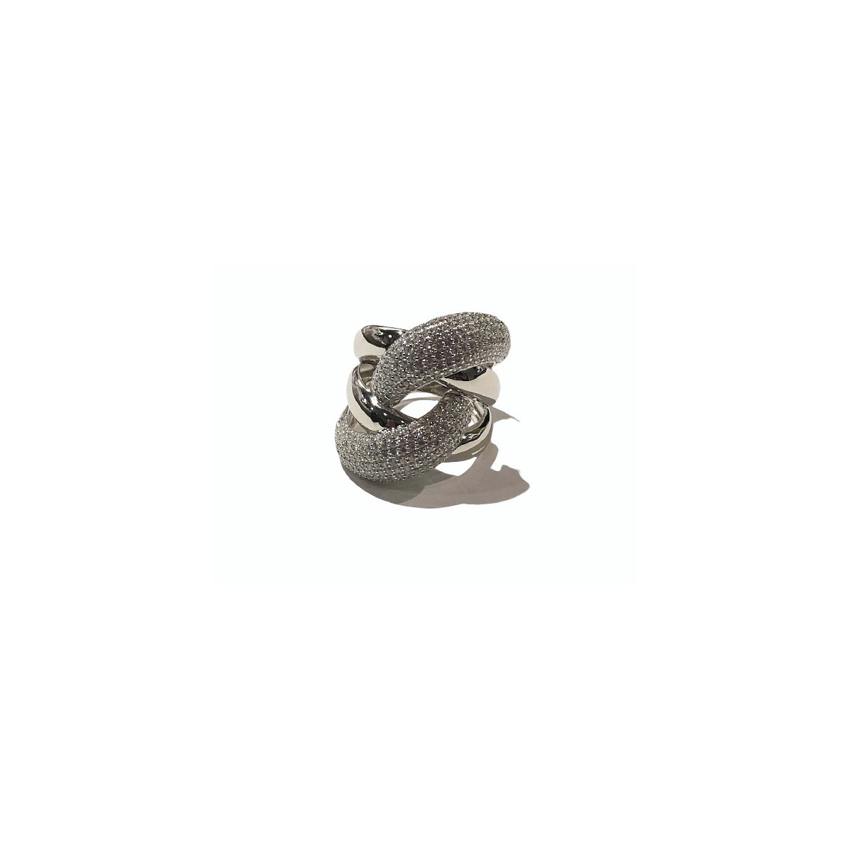 ANILLO PLATA Y CIRCONITAS