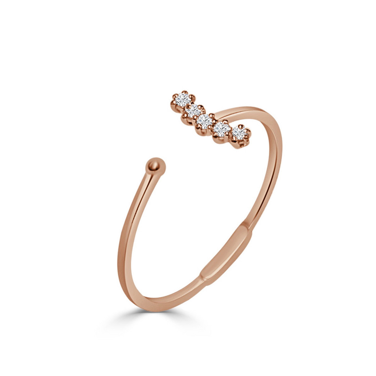 ANILLO ARCO ORO ROSA BTES 0.08 QT