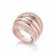 ANILLO PLATA BAÑO ROSA Y CIRCONITAS