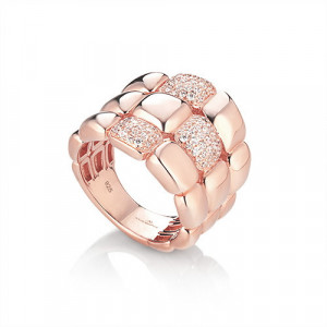 ANILLO PLATA ROSA Y CIRCONITAS