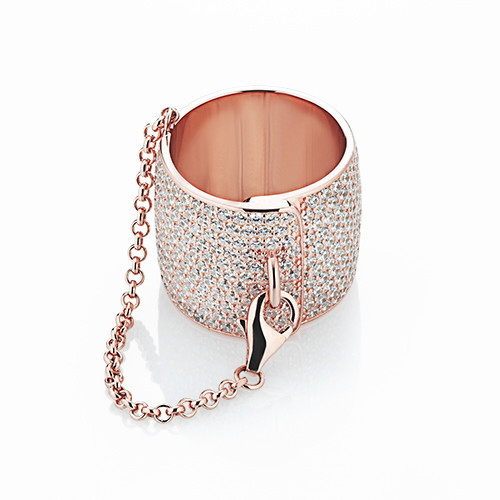 ANILLO PLATA ROSA Y CIRCONITAS