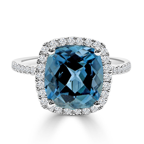 ANILLO O/B BTES 0.39 QT Y TOPACIO 4.40 Q
