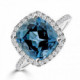 ANILLO O/B BTES 0.39 QT Y TOPACIO 4.40 Q