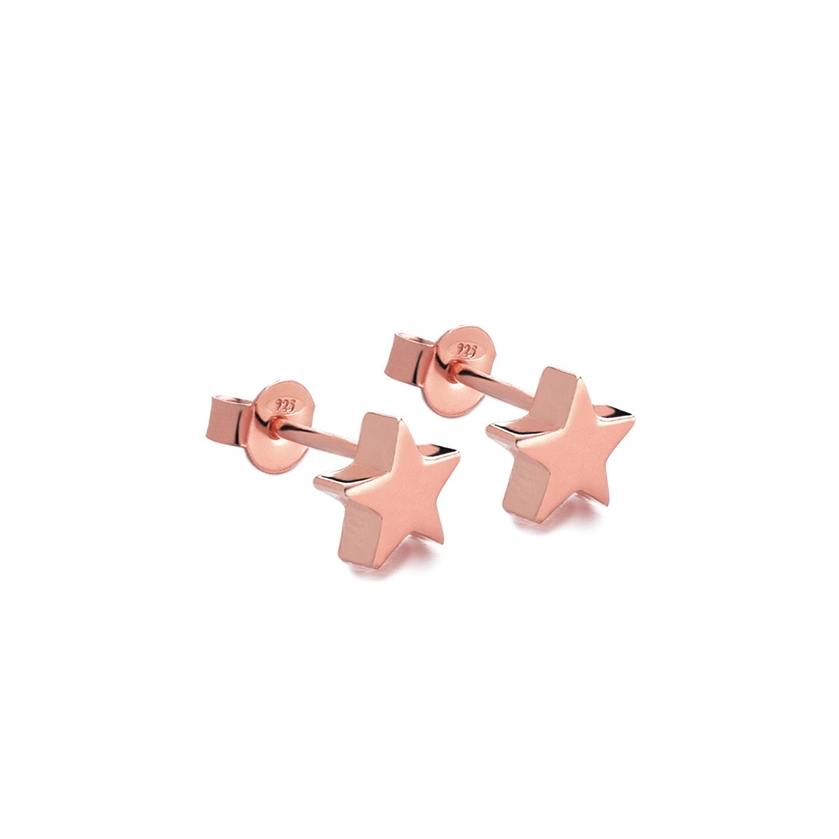 PENDIENTES PLATA LISA ESTRELLAS