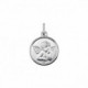 MEDALLA PLATA 14 MM ANGEL DE LA GUARDA