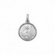 MEDALLA PLATA 14 MM ANGEL DE LA GUARDA