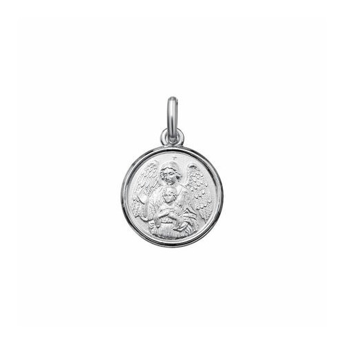 MEDALLA PLATA 14 MM ANGEL DE LA GUARDA