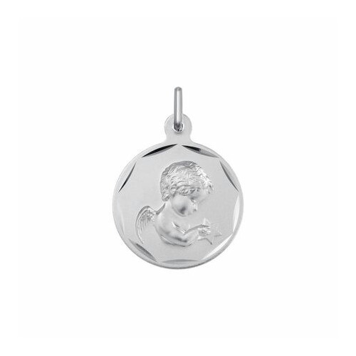 MEDALLA PLATA 17 MM ANGEL